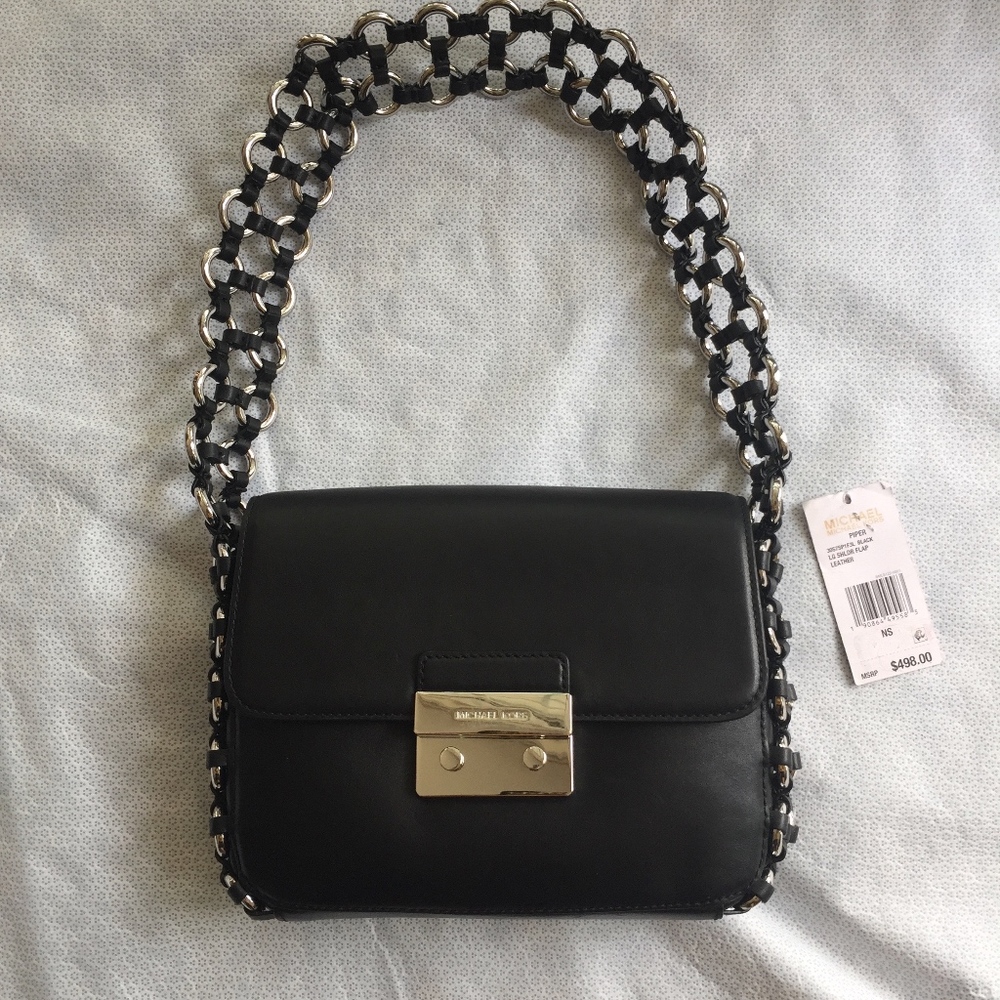Michael Kors Large Piper Flap Shoulder Bag